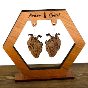 Anatomical heart earrings| Heart earrings for anniversary, wedding, Valentines Day gift