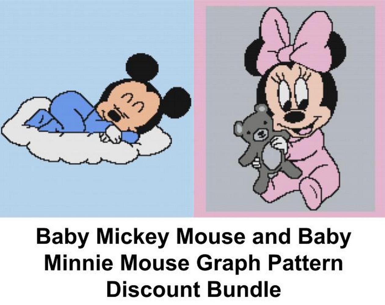 Buy Mickey and Minnie Mouse Crochet Graph Pattern Bundle Online in India - Etsy Buy Mickey and Minnie Mouse Crochet Graph Pattern Bundle Online in India - Etsy