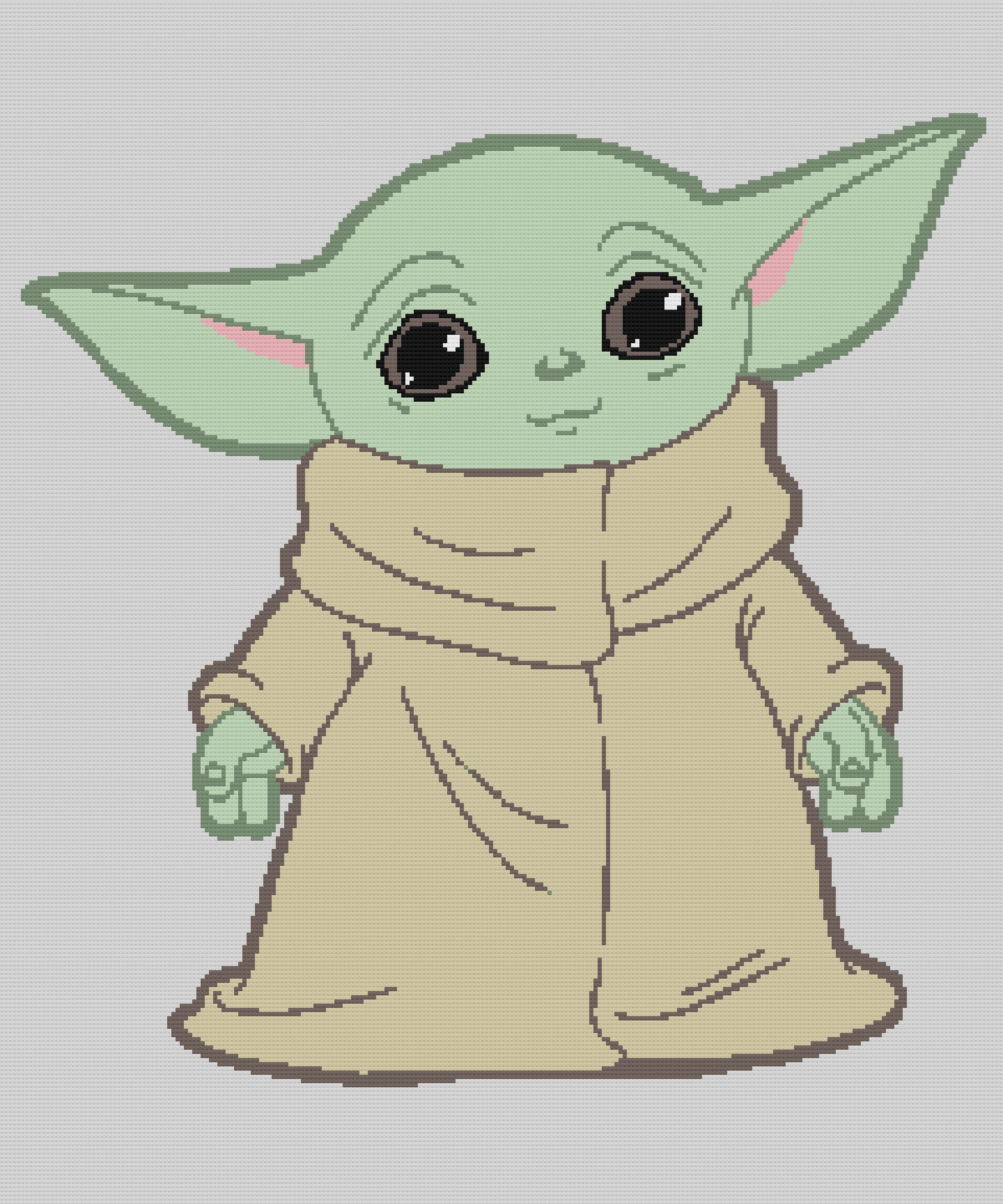 Baby Yoda Template Baby Yoda Template