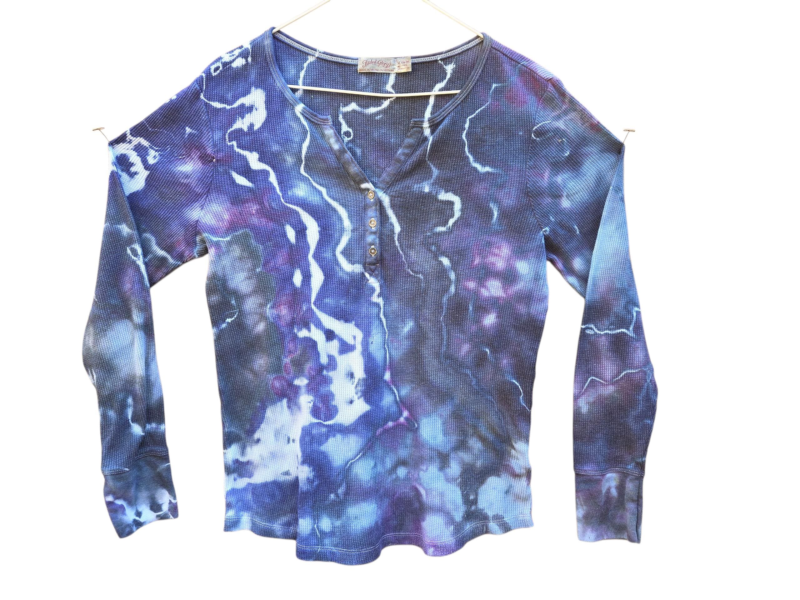 Tie Dye Henley - Etsy
