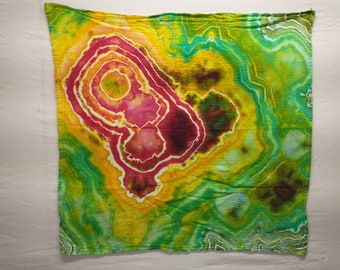 Tie Dye Bandana, Kitchen Towel, Small Tapestry