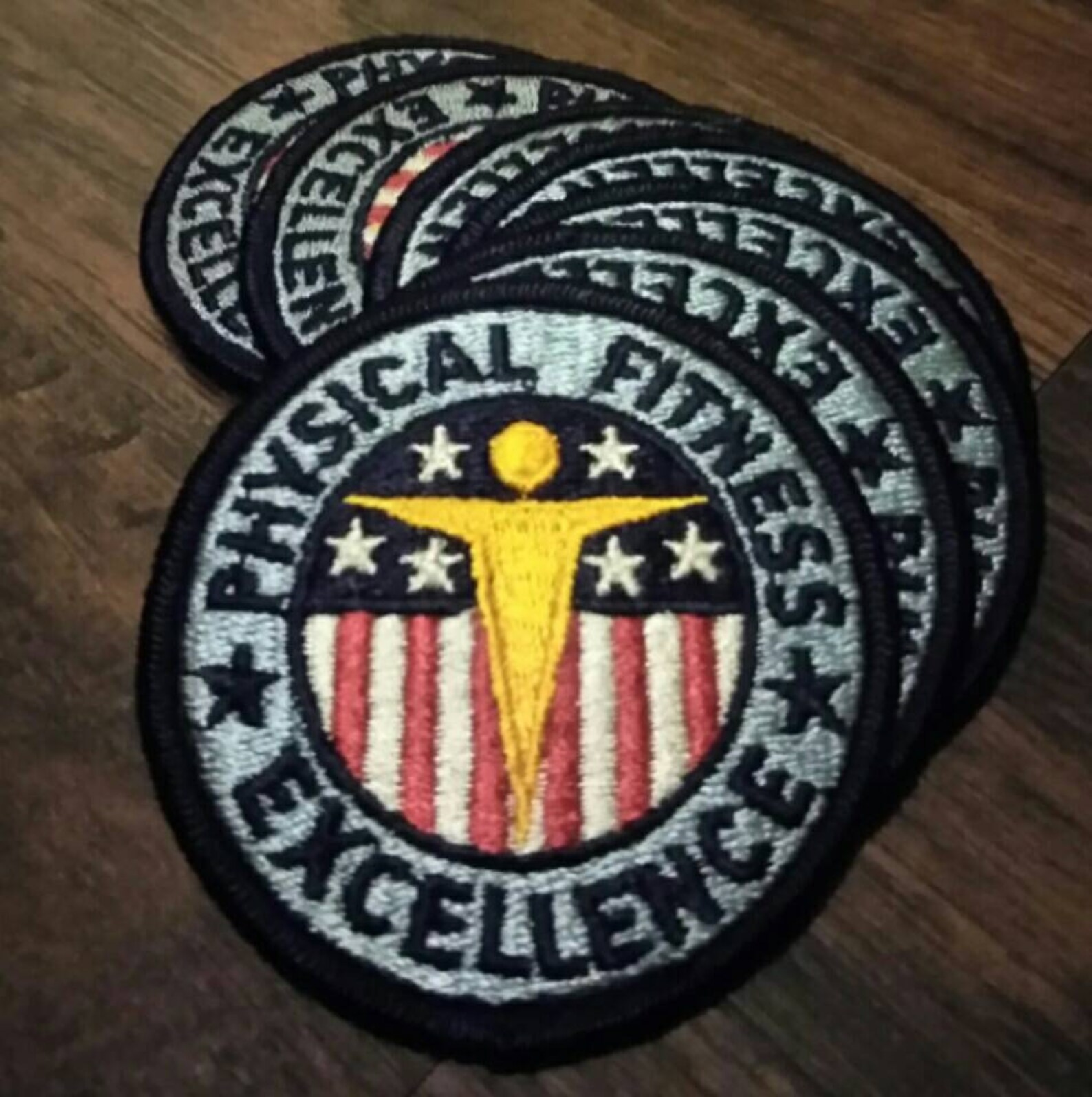 Physical Fitness Excellence Patch Etsy