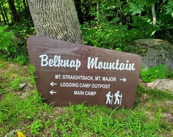 Custom, Multiple Sizes, Replica White Mountain National Forest Sign, New Hampshire Art, Large Wooden Sign, Nature Decor, Gift for Hikers