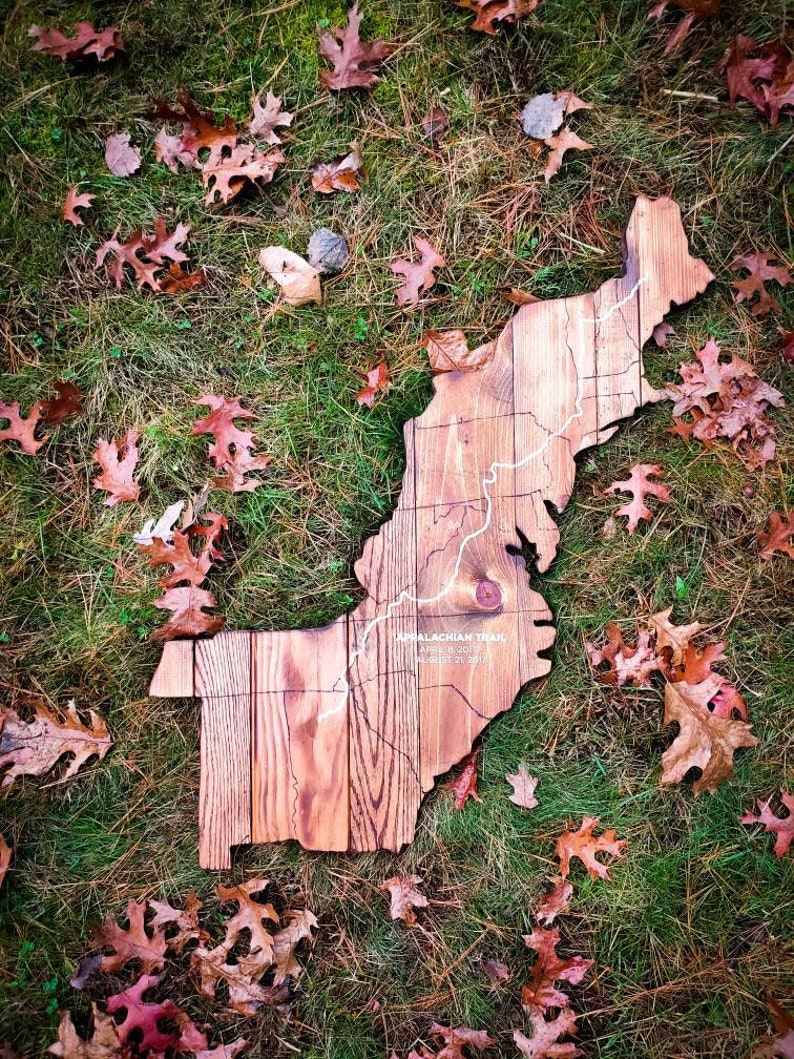 Free Shipping Appalachian Trail Wall Art Nature Decor Cabin Etsy