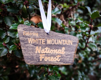 Ornament | White Mountain National Forest | Gift Tag | Christmas Ornament | Gift for Hiker | Camping