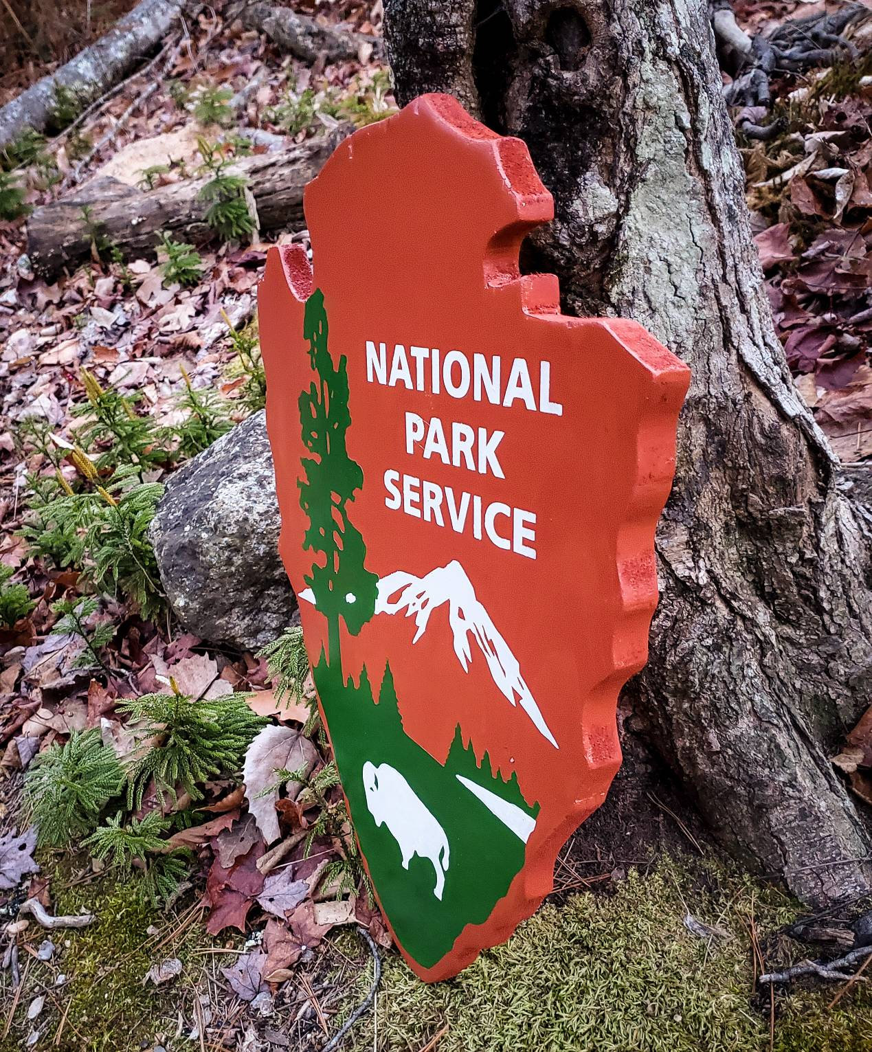 FREE SHIPPING, Replica National Park Service Arrow Wooden Sign