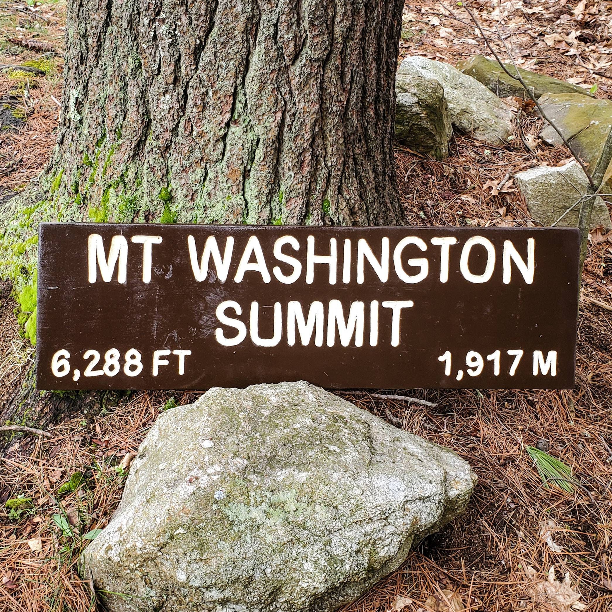 Mount Washington Summit Hand Carved Sign, Wooden Sign, Nature Decor