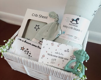 baby gift basket, baby gift set, baby shower gift, organic baby gift, baby gifts, galaxy theme gift, neutral baby gift, newborn gift