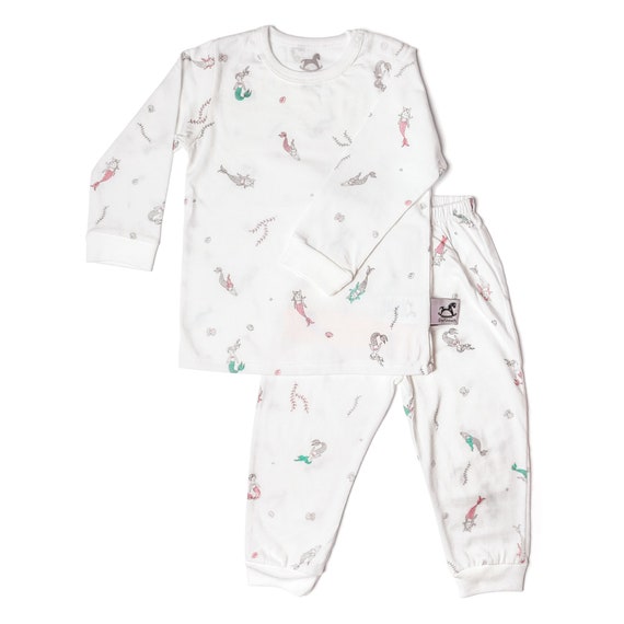Pyjama de sirene vetements de bebe tenue de bebe neutre de genre ensemble de pyjamas de bebe bio. ensemble de pyjamas cadeau de bebe. ensemble de bebe vetements de bebe. Etsy