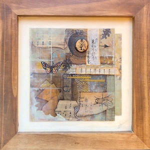 Art Collage / Mix Media Art / Original Artwork / Collage / Assemblage Art / Butterfly