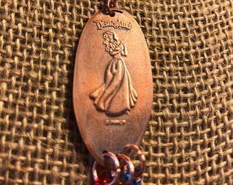 Snow White Pressed Penny Disneyland Necklace