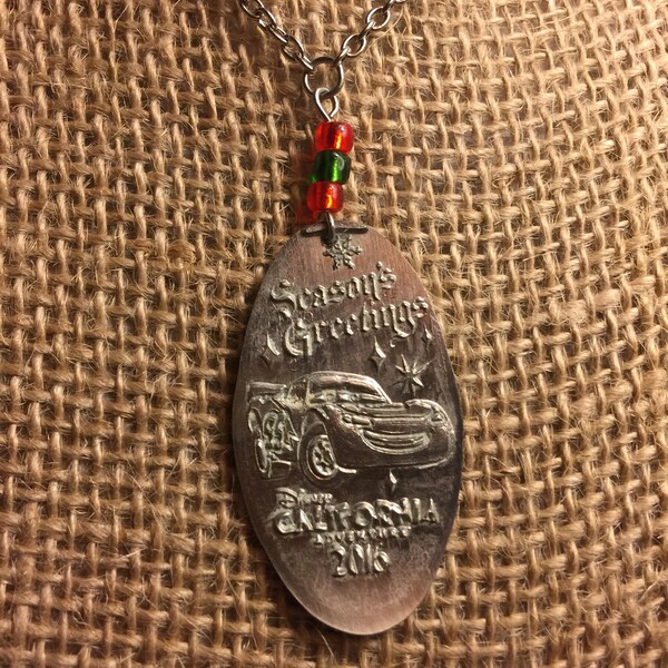 Lightning Mcqueen Necklace Etsy
