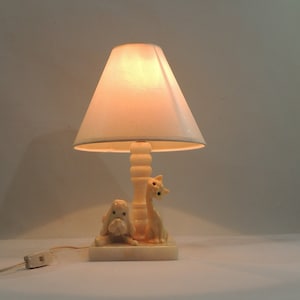 Lampe à poser pied marbre - Vintage by fabichka