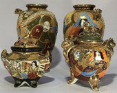 Japanese Vases Brule Incense Vintage