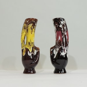 Pair Soliflores Vallauris/vintage/vase