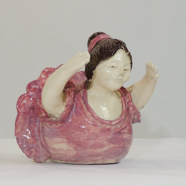 Figurine en céramique danseuse/ballerine