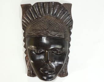 Sculpture masque Africain/cote d'ivoire/vintage