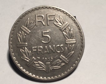 オリジナルフランス銀貨 | 5フラン – 1875年 - Etsy 日本