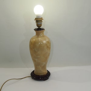 table lamp/Straw  marquetry/vintage
