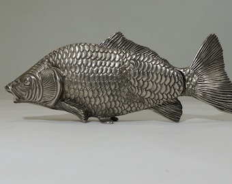 Poisson métal porte serviettes / photo/ Vintage