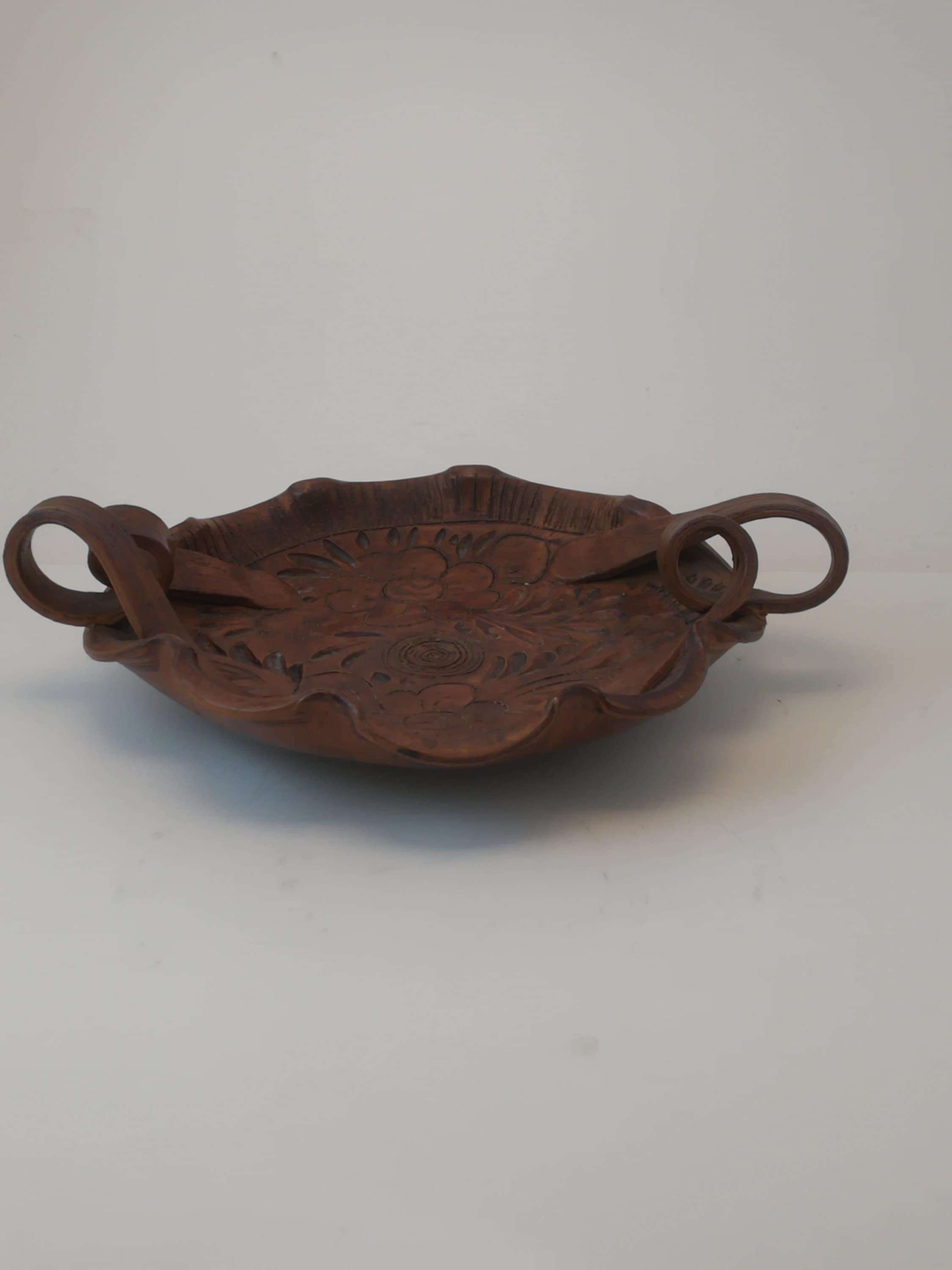 Plateau à Fruits /Vide Poche/Poterie /Fait Main/Artisanal/Coupe A Fruits/Terre Cuite