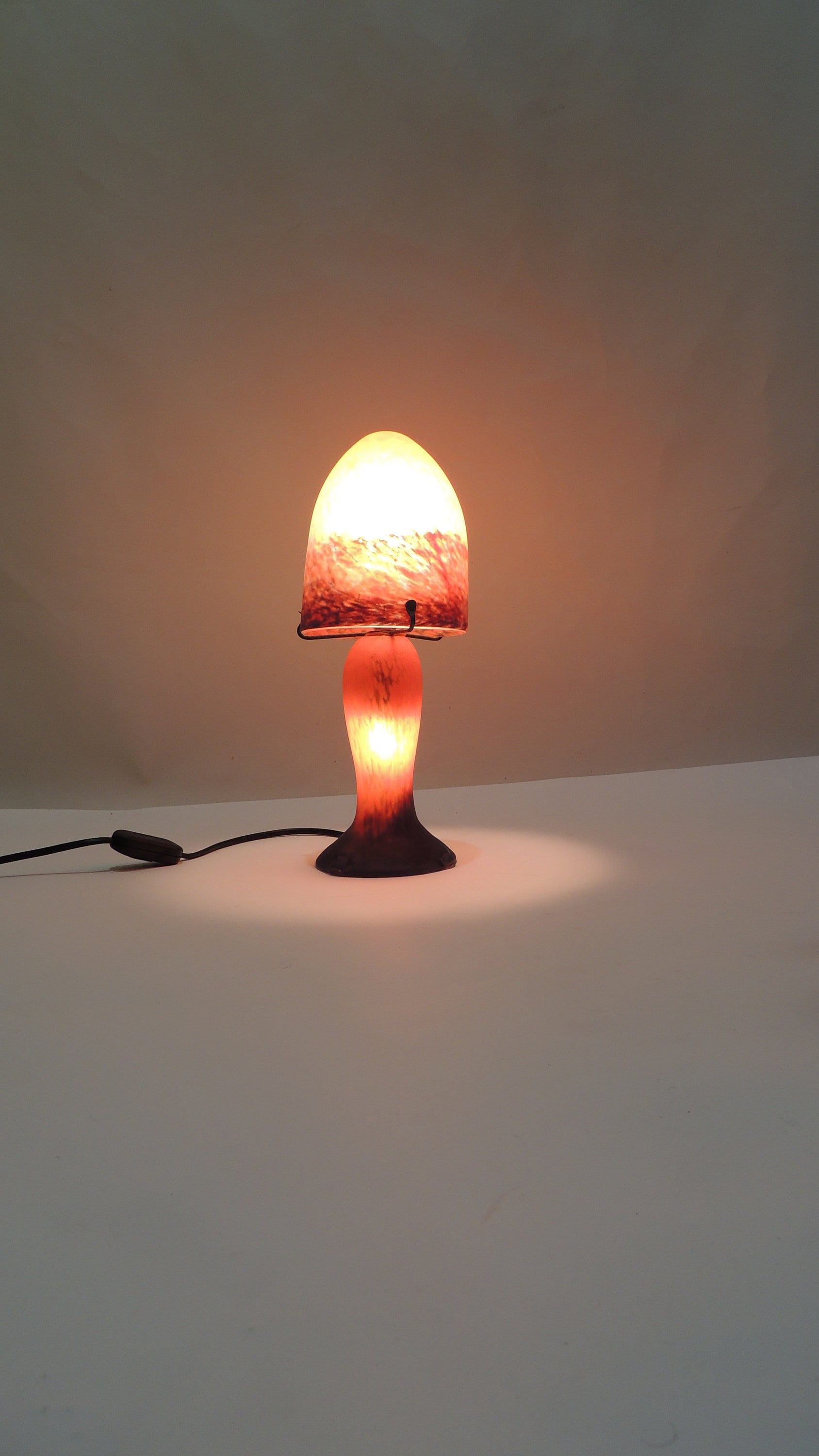 Lumières de la Ville glass Lumières De La Ville Glass Paste Table Lamp, Nancy. Art