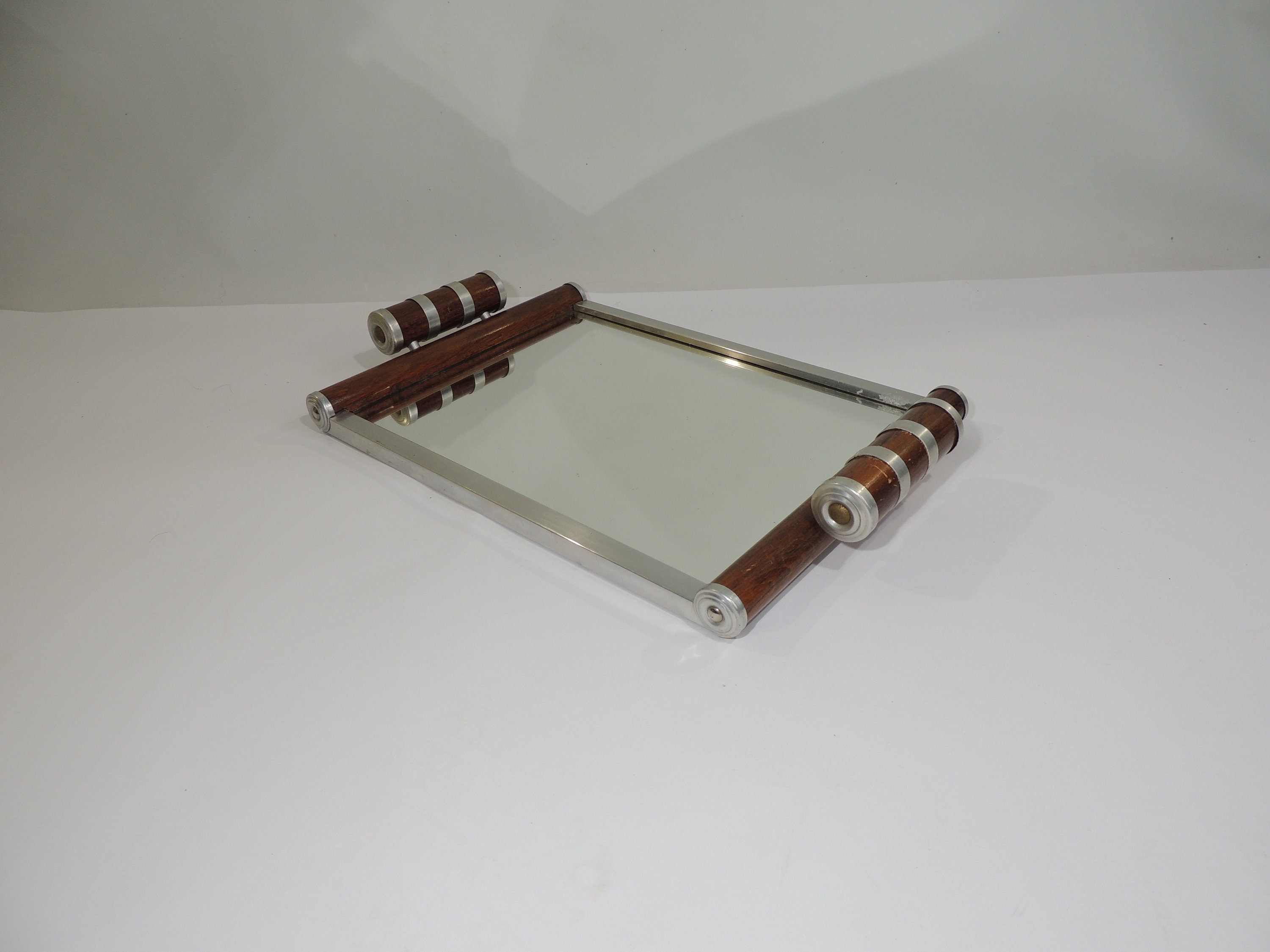 Plateau Miroir de Service Vintage