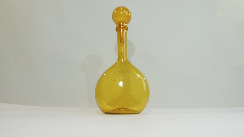 Biot decanter /bubble glass/vintage image 1