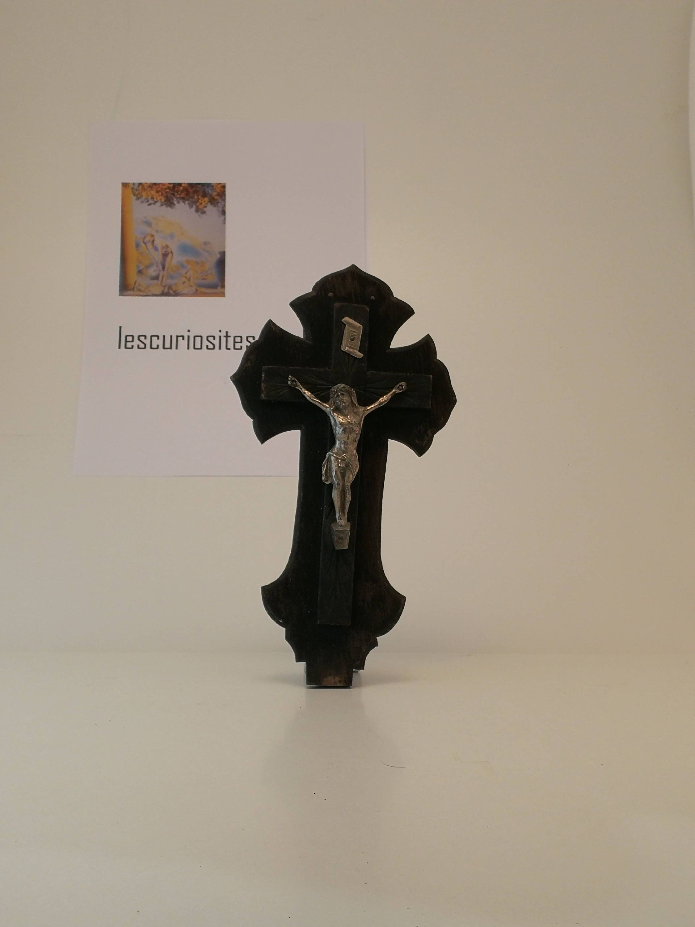 Crucifix Religion Croix Jésus Eglise Ancien Vintage/Lourdes