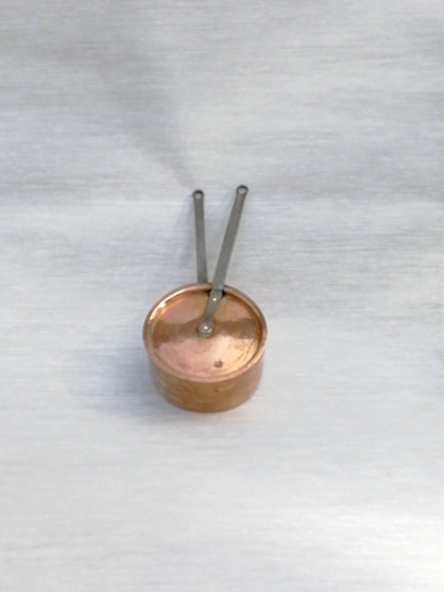 Casserole en Cuivre Étamé Vintage /Art de La Table