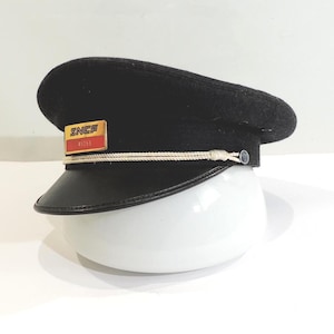 Vintage SNCF Cap by Balenciaga – Size 56 (US 7) – French Railway Conductor Hat – Rare Collectible