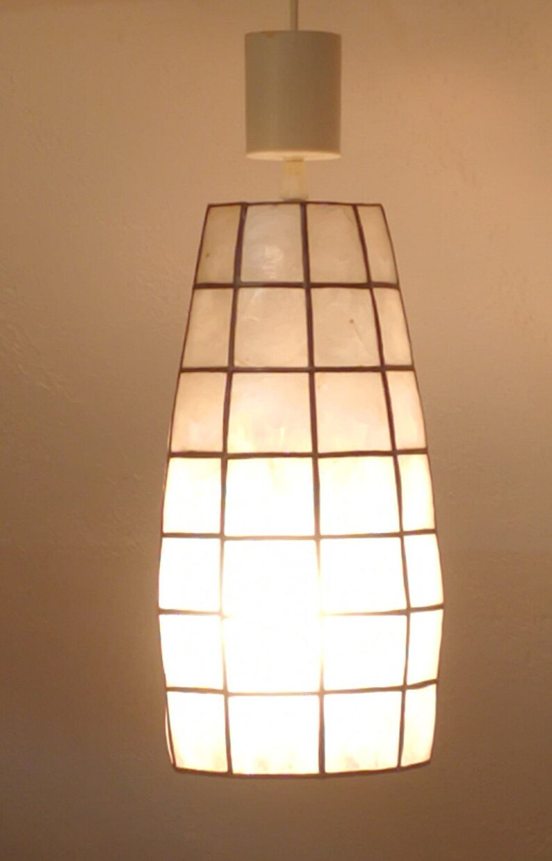 Hauteur 35 70s Cmluminaire Nacre Suspension En Vintage VUzqMSp