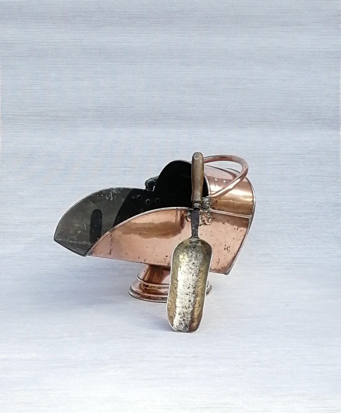 Seau à Charbon en Cuivre/Vintage/Seau Granules/Seau Zinc