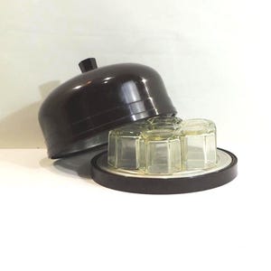 Antique Yalacta yogurt maker / Bakelite / Pyrex / Vintage / 1935