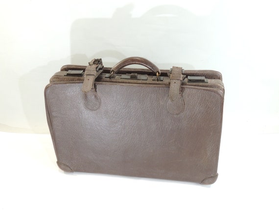 Maleta de cuero para equipaje 1920 Vintage Peerless | Etsy México