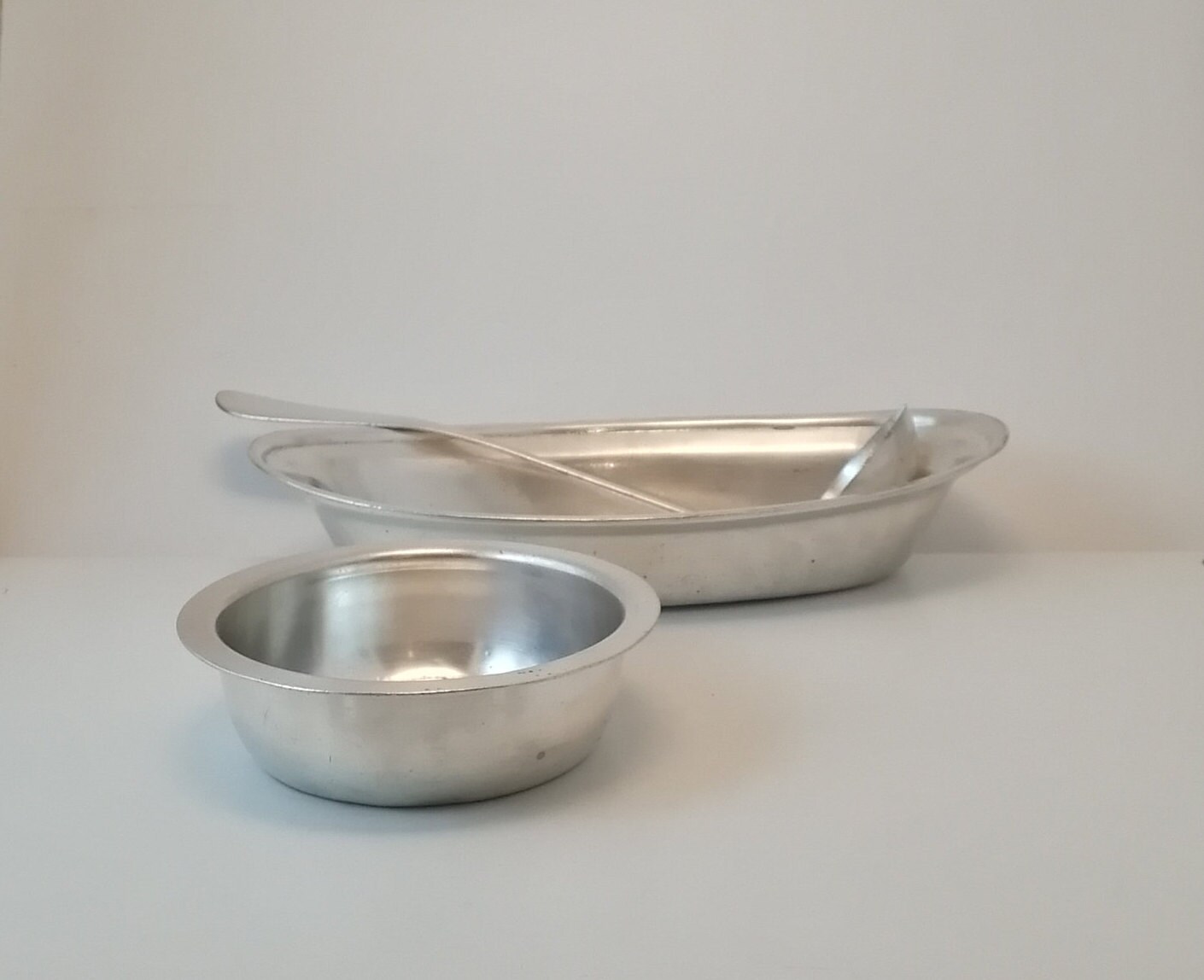 Ensemble Service de Table en Métal Argenté Antique D.w. Haber & Son, Ny 1910