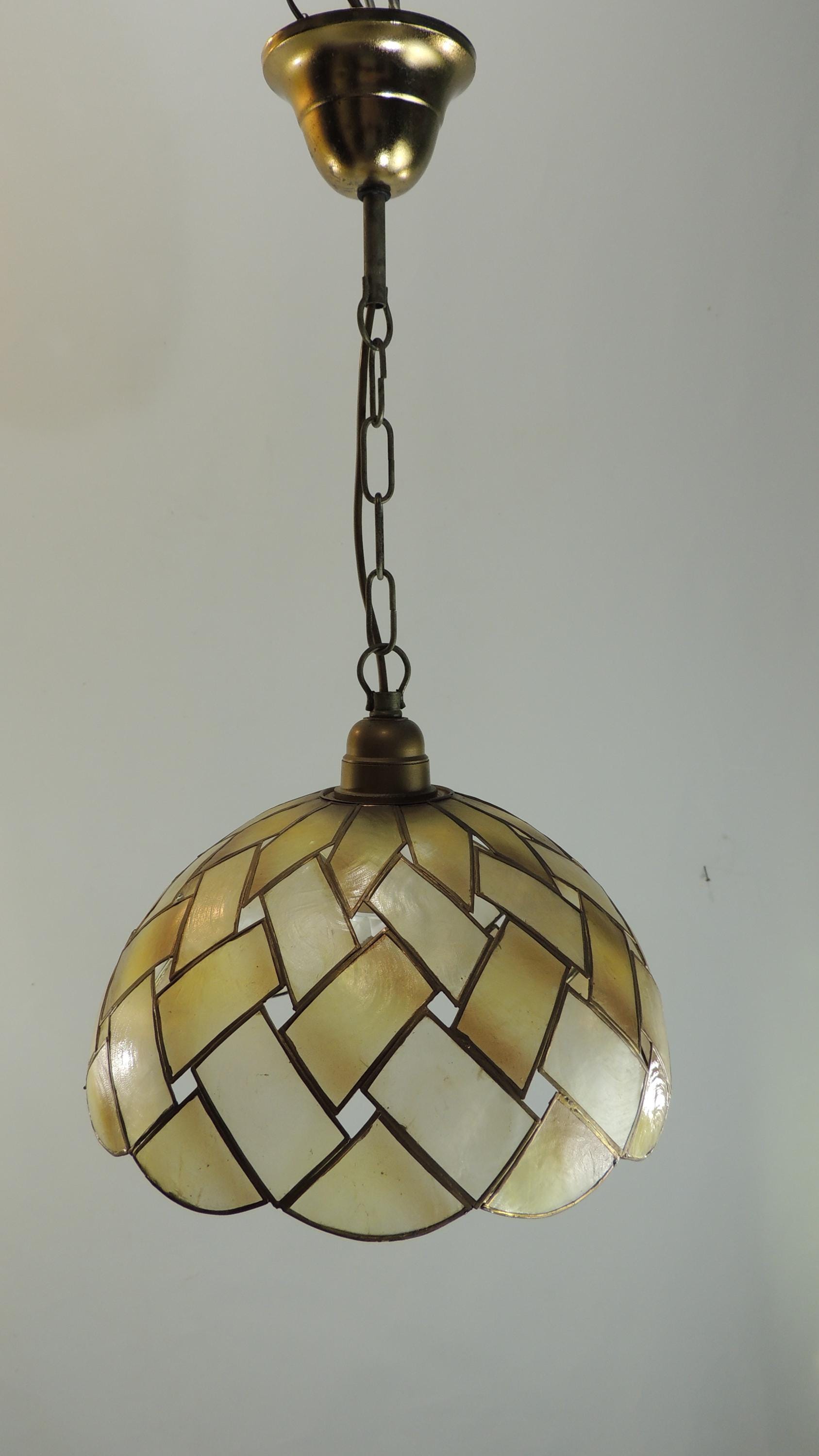 Suspension Bohème Awan En Nacre De Capiz - Diamètre 50cm - Villa Métisse