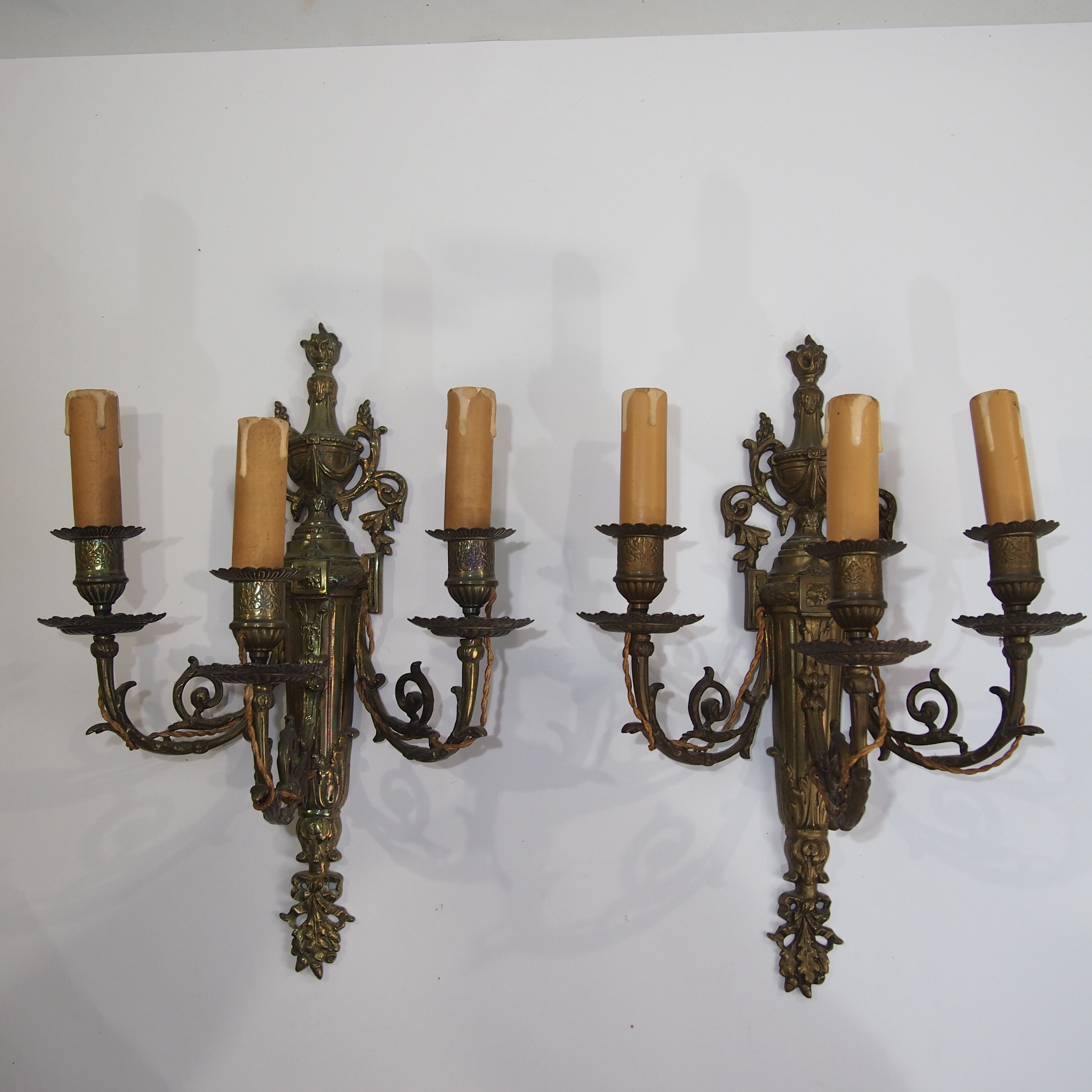 Paire Appliques Flambeau