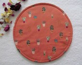 Tortilla Warmer - Microwave Tortilla Warmer - Cactus - Trivet - 10 Inches Round