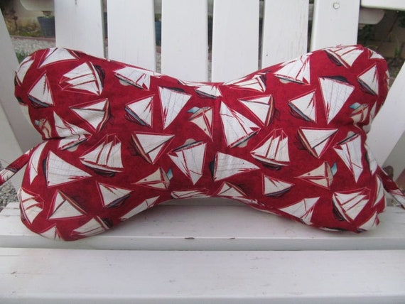 Sailboats Dog Bone Neck Pillow Dog Bone Neck Pillow Neck Etsy