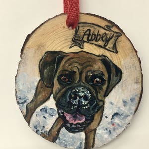 Ornement de portrait d’animal de compagnie personnalisé