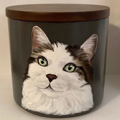Custom Hand Painted Pet Urn Etsy