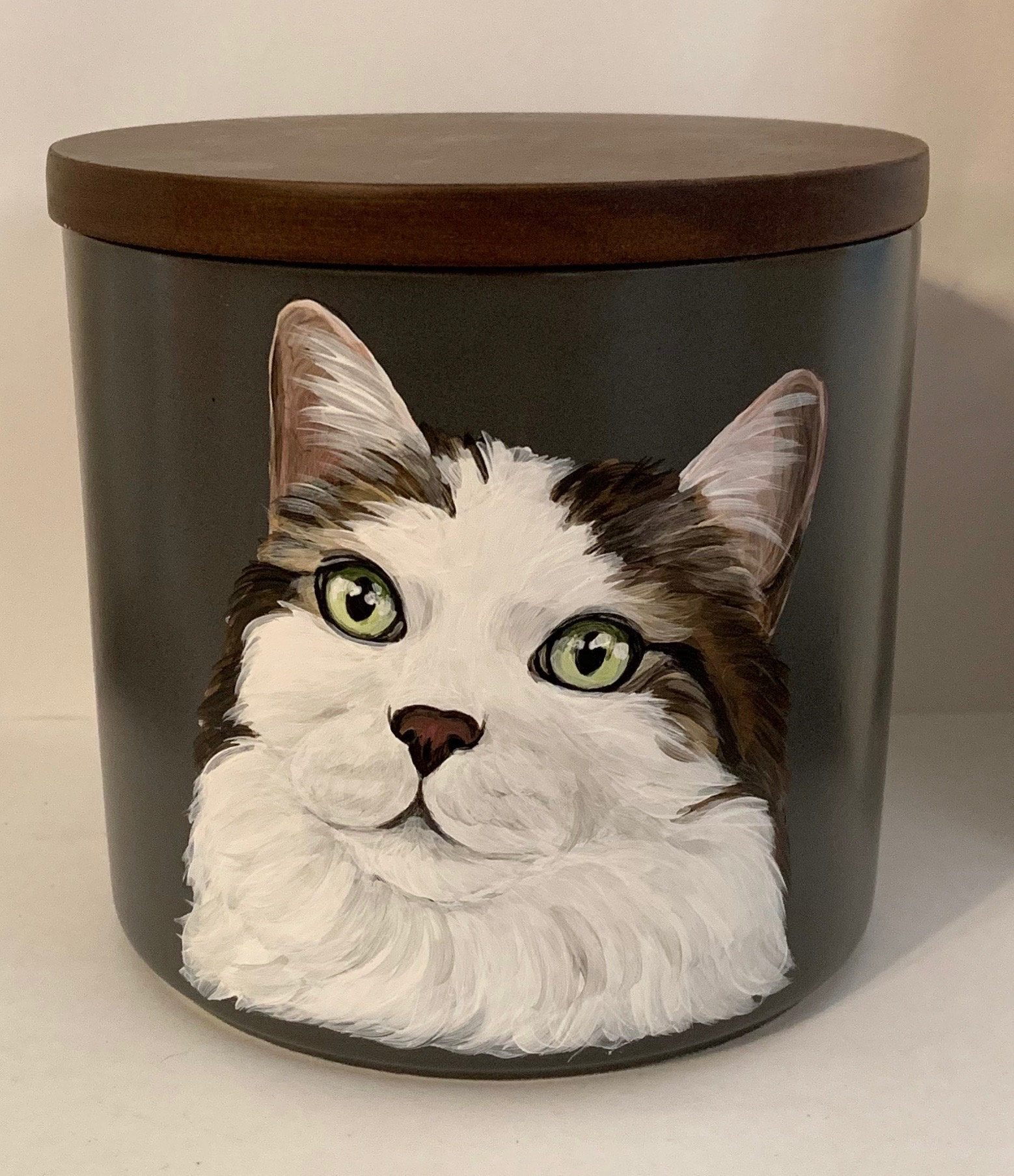 Custom Hand Painted Portrait Pet Urn Etsy