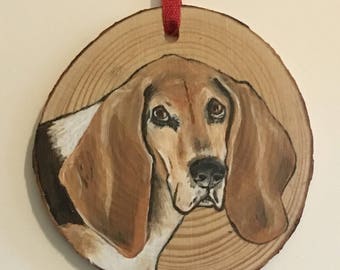 Custom pet portrait ornament