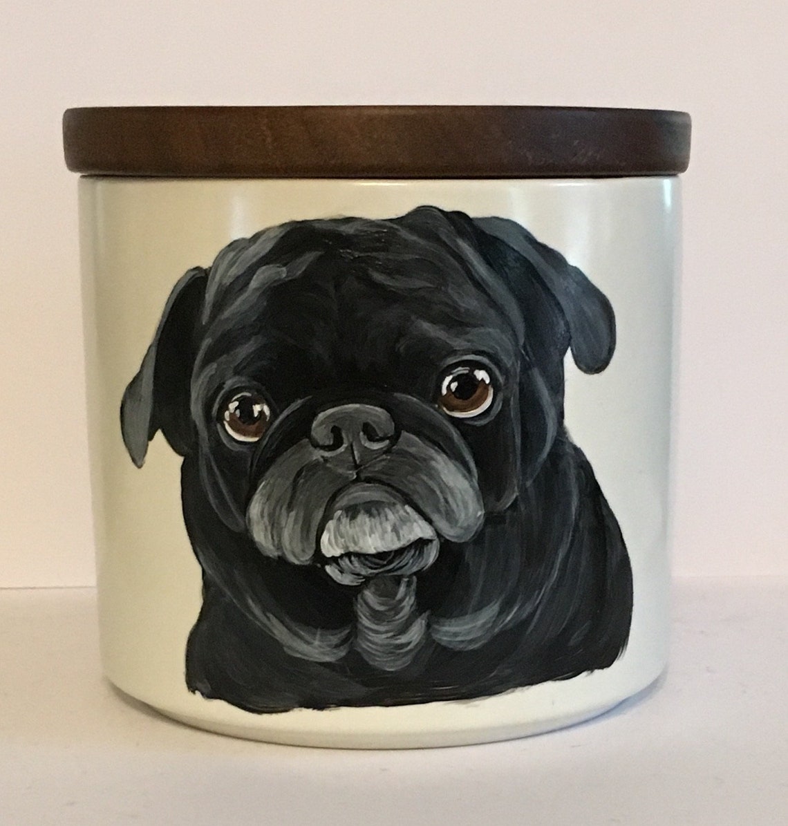 Custom Hand Painted Pet Portrait Urn Etsy
