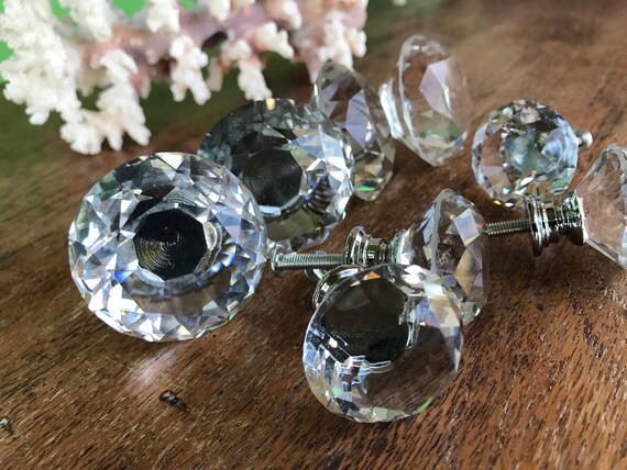 Wholesale 25x Crystal Glass Door Knob Furniture Bulk Lot Free Etsy