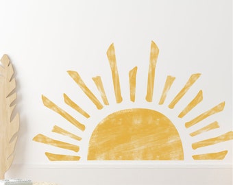 Sun Removable Wall Decal, AW066, Free Shipping