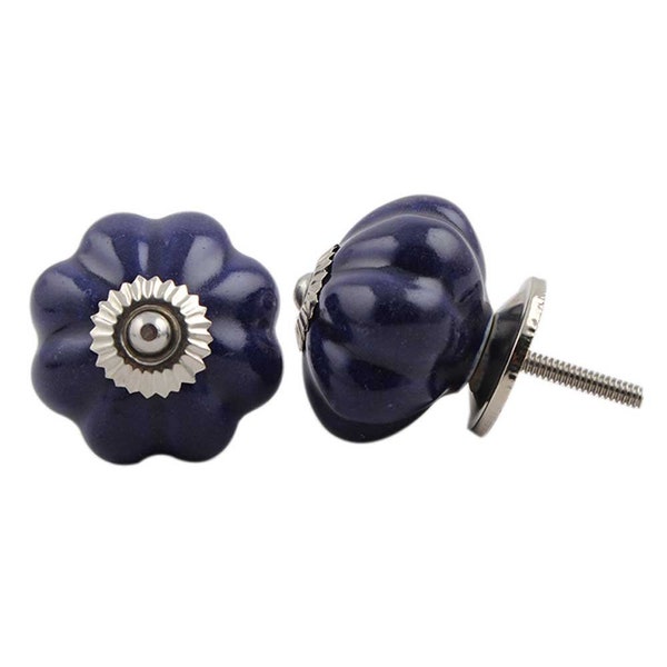 Navy Blue Knobs Etsy