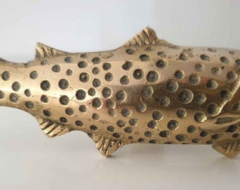 Australia Star Seller 1 x Solid Brass Fish Drawer Pull ~ Rustic Vintage Handles Cabinet Kitchen Cupboard Door Knobs Cup Pull