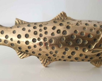 Vintage Fish Door Knob Cabinet Dresser Handle Drawer Pull